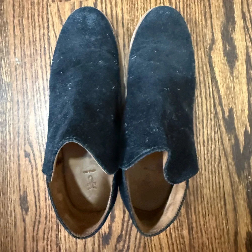 Women’s Frye Elyssa‎ Black Suede Ankle Boots Size 8.5